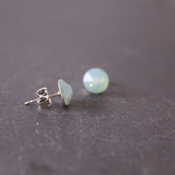 COPY - Pacific Opal Crystal Stud Earrings - Picture 3 of 5